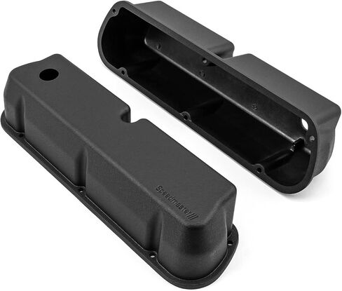 Speedmaster 1-314-004-03 Compatible with Ford SB 289 302 351 Windsor Aluminum Valve Covers [Black] in Saudi Arabia