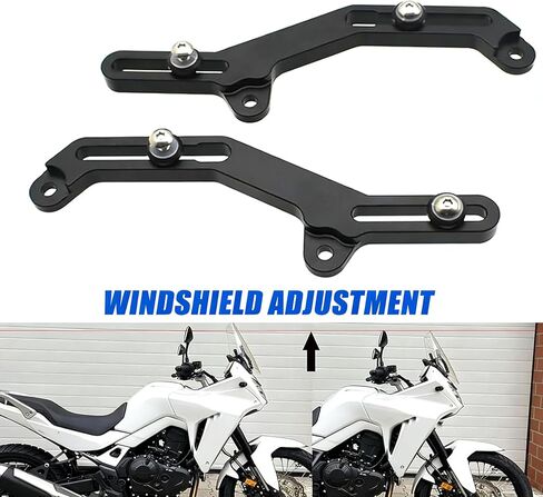 1 Pair Windscreen Adjuster Compatible with Honda XL750 Transalp 2023 2024 CNC Aluminum Height Adjustable Airflow Deflector Bracket Mounting Kit in Saudi Arabia