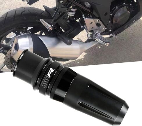 Motorcycle Exhaust Sliders For Ninja ZX6R - 2023 2024 2025 2026 Frame Sliders Exhaust Guard Falling Protection Accessories 2025 ZX6R ACCESSORIES 2026 636 ACCESSORIES Black in Kuwait