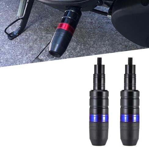 2 PCS Motorcycle Frame Sliders for Honda CMX Rebel 2015-2023, Exhaust Anti Crash Falling Bar Protector, Anti-Fall Stick Engine Guard Pads, Motorcycle Accessories,A Black in Saudi Arabia