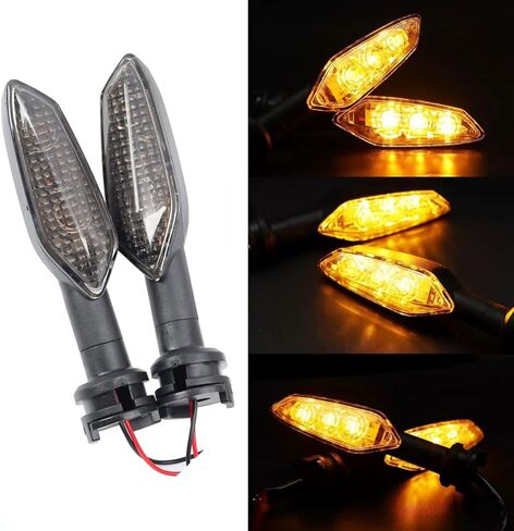 مصابيح إشارة الانعطاف LED متوافقة مع مصابيح yamaha YZF-R3/R6/R7، mt03/06/07/09 الأمامية والخلفية، تناسب فتحات تركيب السيارة الأصلية مع PLUG&PLAY (طراز Yamaha القديم) in Kuwait