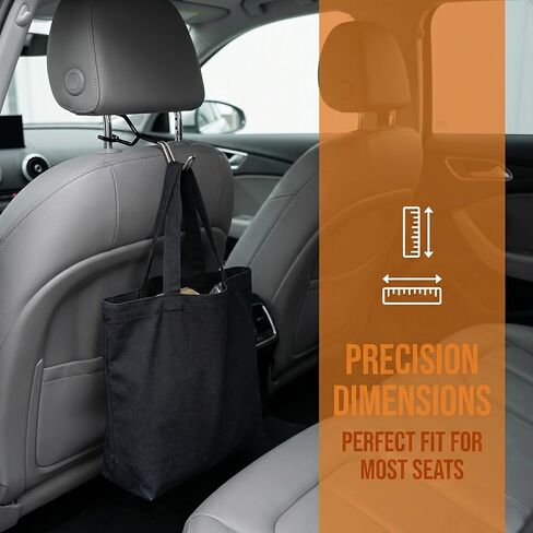 Hard Hat Holder for Truck, Hard Hat Hanger for Truck, Car Seat Hooks for Headrest, Organizer for Safety Vest, Jackets, and Bags, 6.1 x 1.72 in in Kuwait