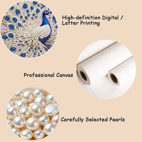 BSNRCH Peacock Special Shaped Diamond Art Painting Kits for Adults, Peacock 5D Pearl Diamond Painting Kits for Adults Beginner,DIY Diamond Dots Gem Art Craft for Home Decor 12 x 12 inch in Kuwait