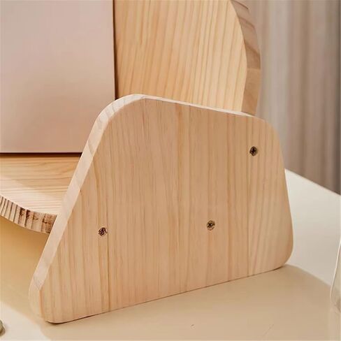 Bookshelf Desktop Creativity Wooden Bookshelf Sofa-Style Nordic Minimalism Organizers for Living Room Home Office in Saudi Arabia