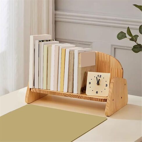 Bookshelf Desktop Creativity Wooden Bookshelf Sofa-Style Nordic Minimalism Organizers for Living Room Home Office in Saudi Arabia