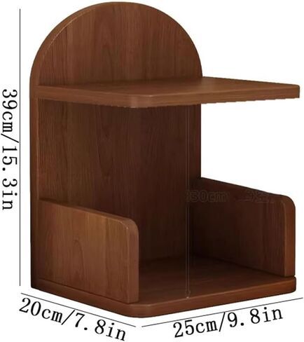 Bookshelf Double Layer Bookshelf Home Office Desk Wooden Organizer Shelf for Living Room Home Office in Saudi Arabia