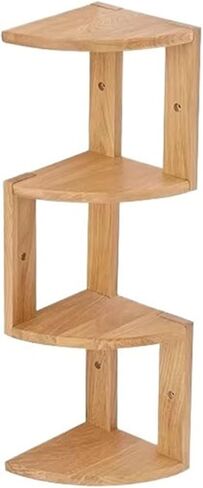 Bookshelf Corner Wooden Bookshelf Multi Story Wall-Mounted Home Storage Rack for Living Room Home Office in Saudi Arabia