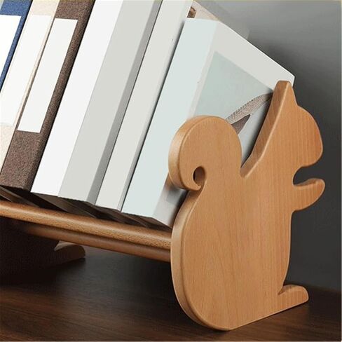 Bookshelf Tabletop Animal Shapes Open Bookshelf Home Small Wooden Record Storage for Living Room Home Office in Saudi Arabia