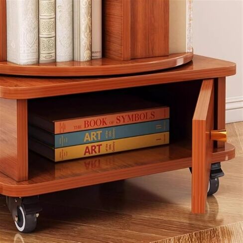 Bookshelf Rotating Bookshelf, 360-degree Home Storage Picture Book Shelf, Simple Floor, Layered Cabinet in Living Room for Living Room Home Office in Saudi Arabia