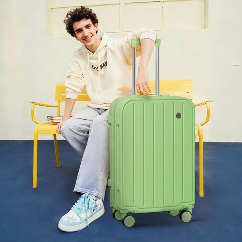 AnyZip Suitcase, Large 28 Inch Luggage with Wheels, PC ABS Lightweight Checked Luggage Hard Shell TSA Lock Luggage with Long-Term Travel (Lightblue) in Saudi Arabia