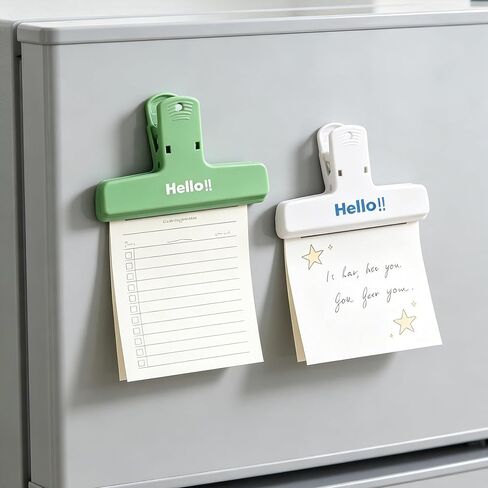 Magnetic Sealing Clips 2 Pack Refrigerator Magnet Food Bag Clips for Kitchen Chip Snack Sealing Heavy Duty Plastic Leak Proof Storage Pins for Home Office Pantry Use in Kuwait