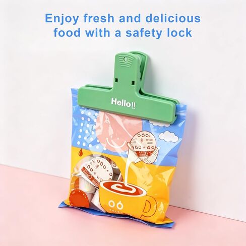 Magnetic Sealing Clips 2 Pack Refrigerator Magnet Food Bag Clips for Kitchen Chip Snack Sealing Heavy Duty Plastic Leak Proof Storage Pins for Home Office Pantry Use in Kuwait