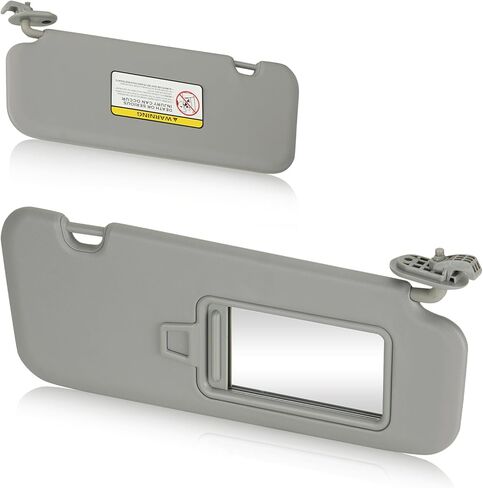 Right Passenger Side Sun Visor Without Light Fit for Hyundai Elantra 2016 2017 2018 2019, Replaces for 85220F0100TTX Gray in Saudi Arabia