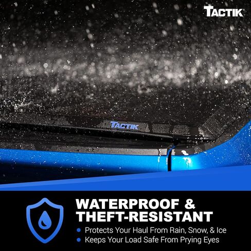 TACTIK Tri-Fold Soft Roll Up Tonneau Cover 6.6 ft - Fits 2017-2024 Nissan Titan| 2016-2024 Nissan Titan XD with 6.6 ft Beds in Saudi Arabia