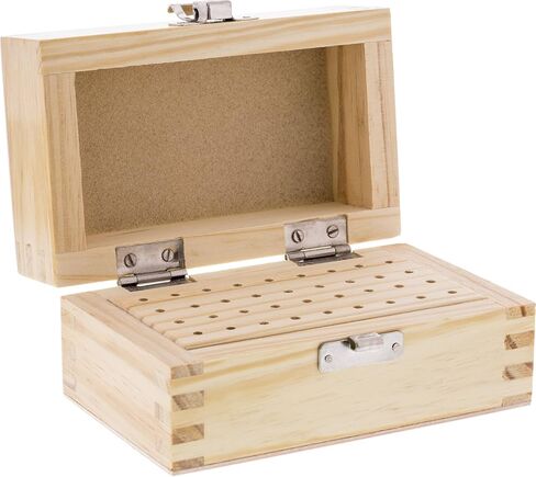 Wood Storage Box, 36 Holes, 4-7/8 by 3 Inches | PKG-136.00 in Kuwait
