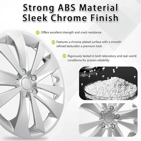 Hub Cap Wheel Cover Compatible with 2017-2023 Subaru Impreza, Chrome Plated Silvery OEM Style Tire Hub Hubcap Wheel Cover 1pc Fit for 2017-2023 Subaru Impreza 28811FL010 28811FL02A Hubcap in Saudi Arabia