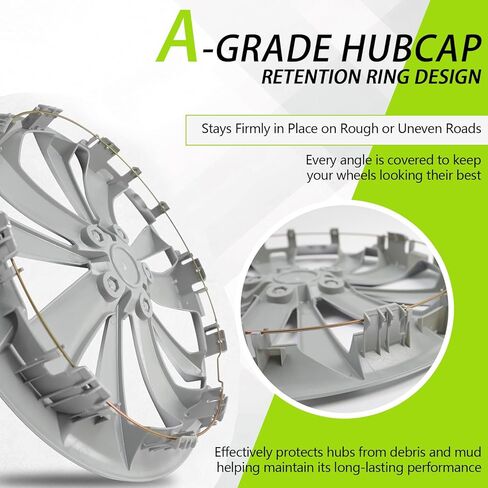Hub Cap Wheel Cover Compatible with 2017-2023 Subaru Impreza, Chrome Plated Silvery OEM Style Tire Hub Hubcap Wheel Cover 1pc Fit for 2017-2023 Subaru Impreza 28811FL010 28811FL02A Hubcap in Saudi Arabia