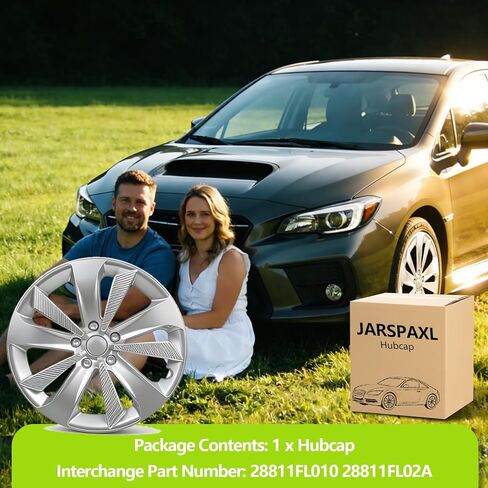Hub Cap Wheel Cover Compatible with 2017-2023 Subaru Impreza, Chrome Plated Silvery OEM Style Tire Hub Hubcap Wheel Cover 1pc Fit for 2017-2023 Subaru Impreza 28811FL010 28811FL02A Hubcap in Saudi Arabia