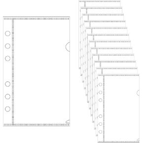 12 PCS Zipless Cash Envelopes A6 Binder Pockets, 6 Hole Cash Stuffing Budget Envelopes, Clear PVC A6 Binder Planner Inserts Pouch for 6 Ring Binders Money Folder Organizer Savings in Kuwait
