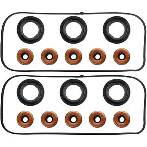 VS50607R Engine Valve Cover Gasket Set Fits for 2003-2010 Honda Accord Odyssey Pilot Ridgeline, 2003-2009 Acura MDX RL TL, 2004-2007 Saturn Vue, 3.0L 3.5L 3.7L, Replace 12341RCAA00 VS50427 in Kuwait