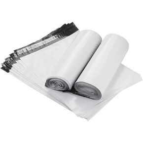 6" x 9" 100 Pack Poly Mailers Shipping Envelopes, Self Sealing, Waterproof, Tear-Resistant Packaging Bags for for e-commerce, Clothing, Books, and Accessories, White in Saudi Arabia