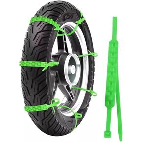 Snow Chains Motorcycles for Harley-Davidson CVO Fat Bob 2009 Adjustable Anti Skid Tire Chains Reusable Wheel Chains Emergency Snow Cable Belts,30Pcs-Green in Saudi Arabia