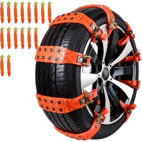 Snow Tire Chains for Lexus RC F 5.0L V8 Track Edition 2015-2025, Traction Straps Non-Slip Quick No-Tools Installation Low Noise for Ice Snow Mud Fit 165-245mm Tires,2 Straps in Saudi Arabia