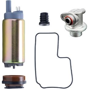 Regulator with Fuel Pump and Tank Seal for Mercury Marine Mercruiser 4-Stroke Outboard 20HP 25HP 30HP 40HP 50HP 60HP 2002-2010 Replaces OE# 892267A51 65418559 65695844 in Saudi Arabia