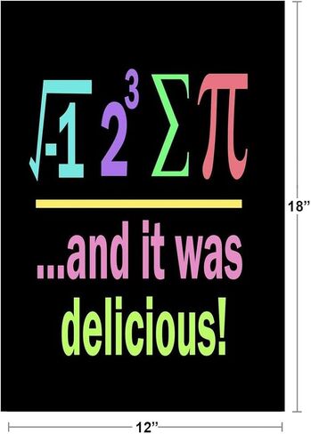 Pi Poster Math Posters For Middle School Classroom I Ate Sum Pi Black Science Formula Chart Supplies Cool Wall Art Print Poster 18x12 in Kuwait