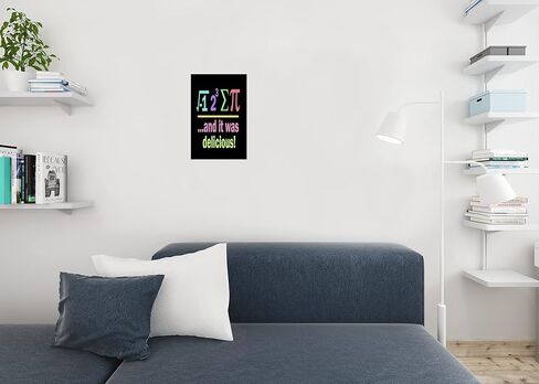 Pi Poster Math Posters For Middle School Classroom I Ate Sum Pi Black Science Formula Chart Supplies Cool Wall Art Print Poster 18x12 in Kuwait