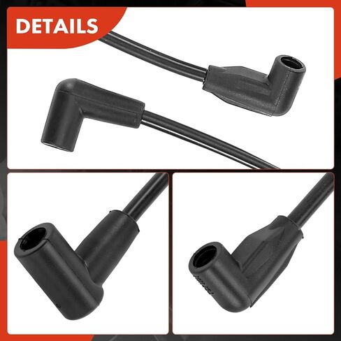 A-Premium 7MM Spark Plug Wires Compatible with Chevrolet & GMC Models - Tahoe, Yukon, Blazer, C1500/C2500/C3500/C3500HD, K1500/K2500/K3500, Suburban, G10/G20/G30/P30, V8 5.0L 5.7L in Kuwait