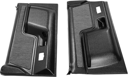 زوج واحد من ألواح الأبواب الداخلية من ALMULOO متوافقة مع 1987-1991 Ford F-150/Ford F-250/Ford F-350/Ford Bronco Plastic (ABS) أسود مزخرف in Kuwait