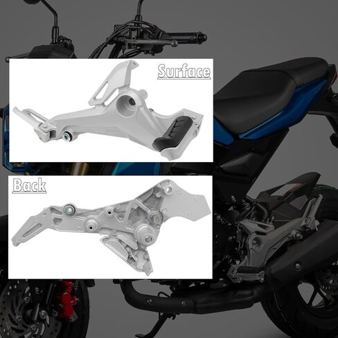 1 زوج الجانب الأيمن والأيسر 125CC دراجة نارية Footpegs الجمعية مسند القدمين عدة صالح لهوندا MSX 125 SF Grom 2017 2018 2019 2020 الفضة in Kuwait