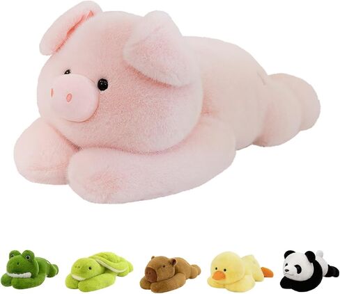 QUIRAI Capibara Weighted Stuffed Animals, 24 Inch 3.3 lb Capibara Plush Pillows, Cute Stuffed Animal Hugging Plush Pillow for Kids & Adults, Cozy Birthday Christmas Valentines Gift in Saudi Arabia