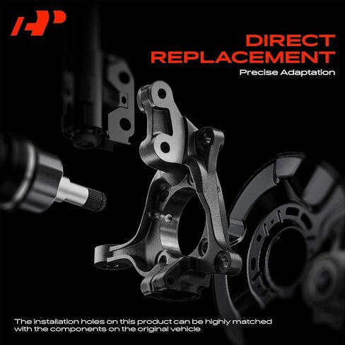 A-Premium 2x Front Suspension Steering Knuckle Compatible with Volkswagen Jetta 2005-2010, Golf 2010-2013, Tiguan 2009-2017, Eos 2007-2015, GTI, R32, Rabbit & Audi A3, A3 Quattro, Q3, Q3 Quattro in Saudi Arabia
