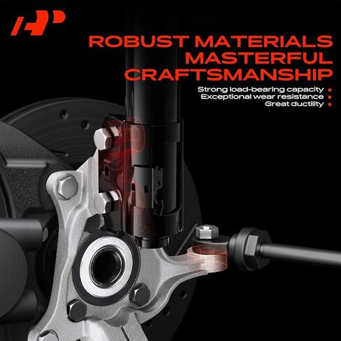 A-Premium 2x Front Suspension Steering Knuckle Compatible with Volkswagen Jetta 2005-2010, Golf 2010-2013, Tiguan 2009-2017, Eos 2007-2015, GTI, R32, Rabbit & Audi A3, A3 Quattro, Q3, Q3 Quattro in Saudi Arabia