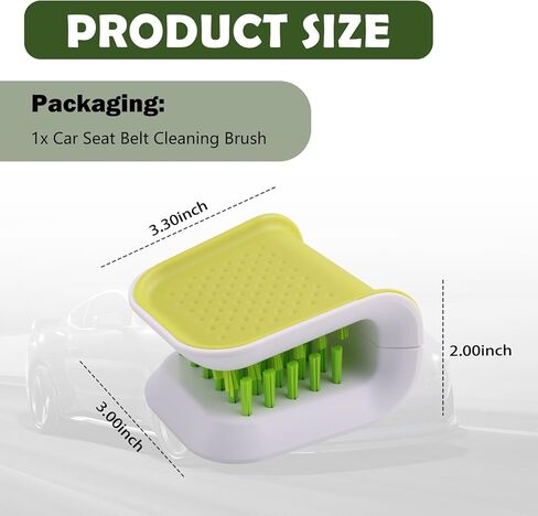 Car Seat Belt Cleaner Brush,Non-Slip Car Cleaning Brush with Double-Sided Bristle Brushes,U-Shaped Design Cars Detailing Brushes for Cleaning Most Vehicle Models Safety Belts in Saudi Arabia
