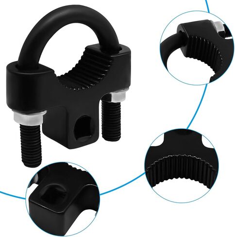 1 Pack Black 3/8 Inch Inner Tie Rod Removal Tool with U Wrench Design, Universal Low Profile Tool 30-42mm for Automotive Car Truck Repair with Gloves in Kuwait