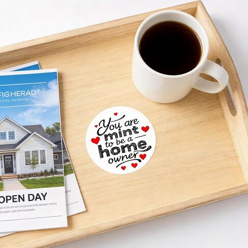 120 PCS Realtor Marketing Gift Stickers, Mint to Be a Homeowner Labels, Real Estate Agent Mint Favors Stickers, Open House Giveaways, Real Estate Marketing, 1.6" in Saudi Arabia