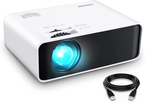 GOODEE Mini Projector with WiFi and Bluetooth - Built-in Apps, 1080P HD Home Theater Compatible with Netflix/YouTube/Prime Video, Short Throw Projectors Support HDMI/Smartphone/Laptop in Saudi Arabia