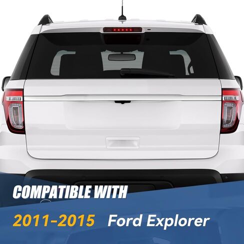 مصباح فرامل خلفي LED ثالث من Auto Dynasty متوافق مع مصباح توقف Ford Explorer الخلفي العالي 2011-2015، غطاء أسود in Kuwait