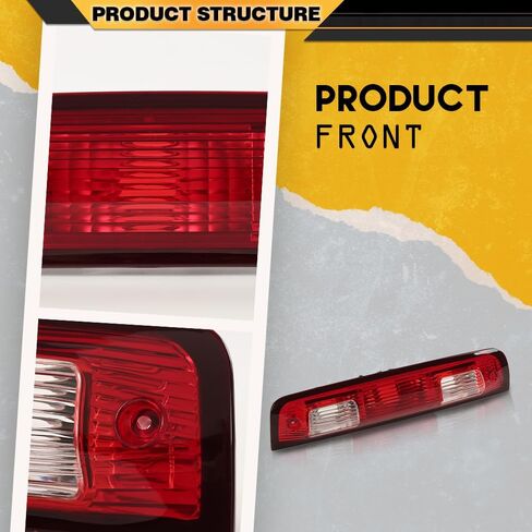CNNELL Third 3rd Brake Lights Red Compatible with Dodge Ram 1500 2009-2017/ Fit Dodge Ram 2500 3500 2010-2017, 923-270, 68412024AA in Kuwait