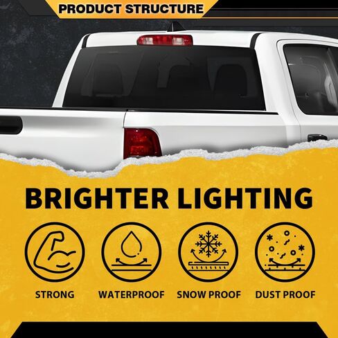CNNELL Third 3rd Brake Lights Red Compatible with Dodge Ram 1500 2009-2017/ Fit Dodge Ram 2500 3500 2010-2017, 923-270, 68412024AA in Kuwait