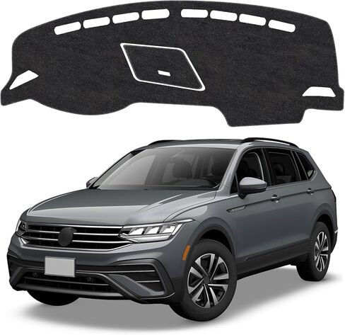 حصيرة غطاء لوحة القيادة متوافقة مع Volkswagen VW Tiguan 2017-2024 غطاء لوحة القيادة غير القابل للانزلاق حصيرة ظلة الأشعة فوق البنفسجية حامي الملحقات الداخلية in Kuwait