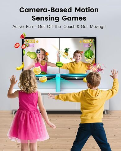 AR Motion Game Console for Kids: Plug and Play TV Video Game System for Indoor Physical Play Interactive Family Fun Game Nights Parties Playtime - Great Gift for Boys Girls (Light Green) in Saudi Arabia