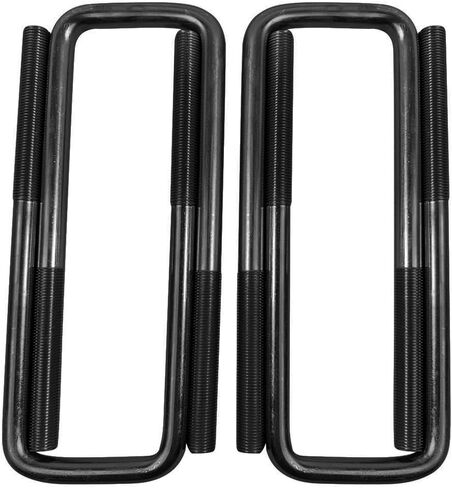 Black Square U-Bolts 2.5" Wide Leaf Springs 8.75" Long w/Hardware for 1988-2019 Chevy Silverado GMC Sierra 1500 in Saudi Arabia
