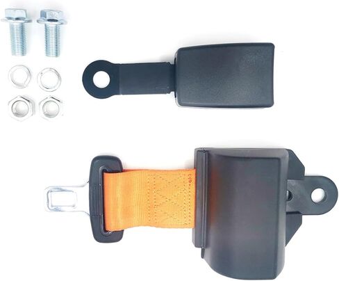 Universal Forklift Seat Belt and Fit Tractor Mower Buggy Retractable New Orange in Saudi Arabia