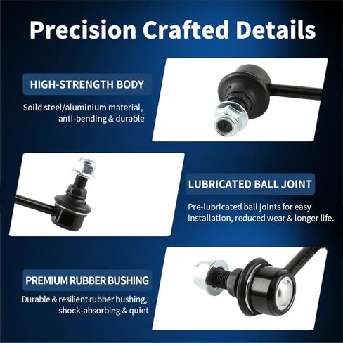 Front Sway Bar End Links Kit Fit for Infiniti QX56 2004-2013, QX80 2014-2019 All Models, Nissan Armada 2005-2019, Pathfinder Armada 2004, Titan 2004-2015-2 PCS Suspension Kit K750146 in Kuwait