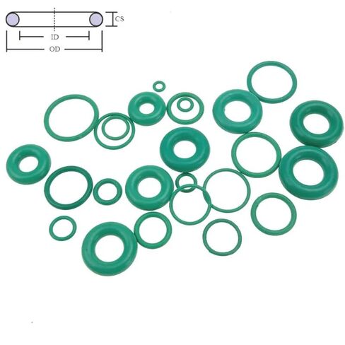 الأخضر FKM الفلور المطاط يا خاتم O-حلقة النفط ختم طوقا CS 1.5 مللي متر OD 4-50 مللي متر (9 مللي متر × 1.5 مللي متر 10 قطعة) in Kuwait