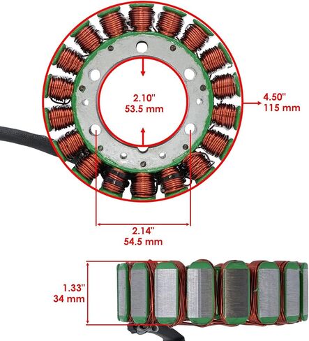 استبدال لمعدل منظم الجزء الثابت ث/طوقا لهوندا VT1100C3 الظل ايرو 1100 1998-00 Mod-C26C-60527 in Kuwait